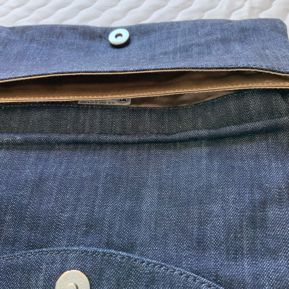 BCBGMAXAZRIA Studded Denim Clutch EUC - Picture 5 of 10